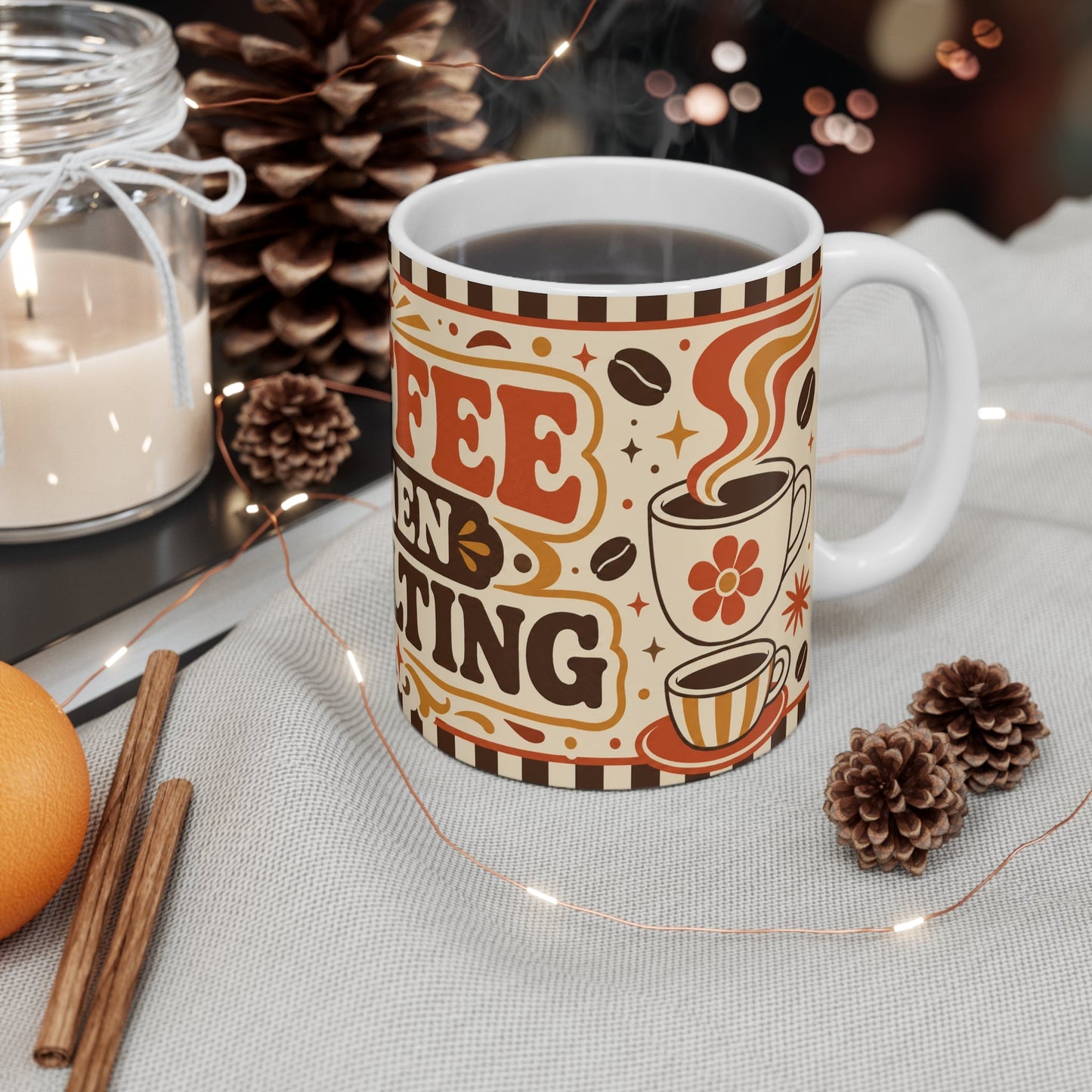Coffee Then Adulting – Funny Coffee Mug, 11oz Ceramic Mug