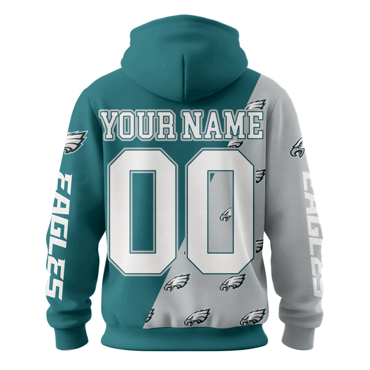 Philadelphia Eagles Premium True Fan Spirit Custom Football Hoodie