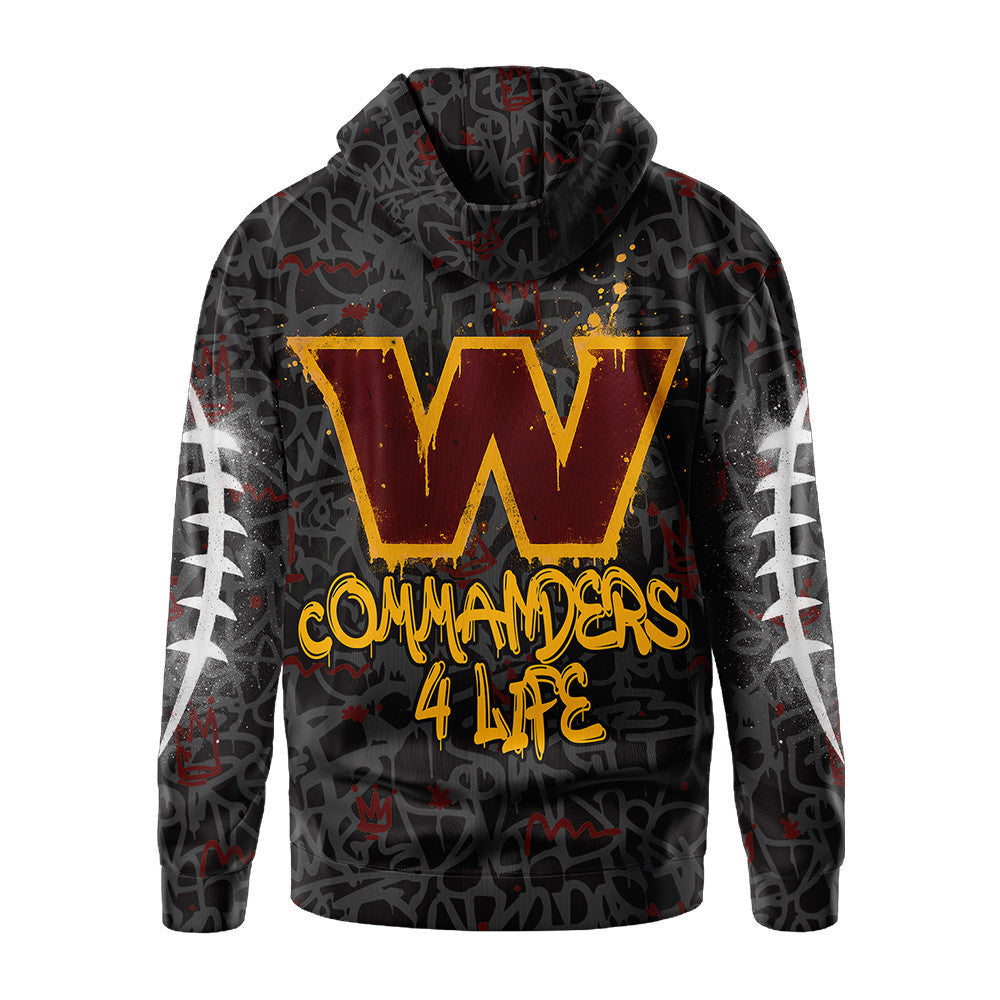 Washington Commanders Premium Special Graffiti My Team 4 Life Hoodie Mm