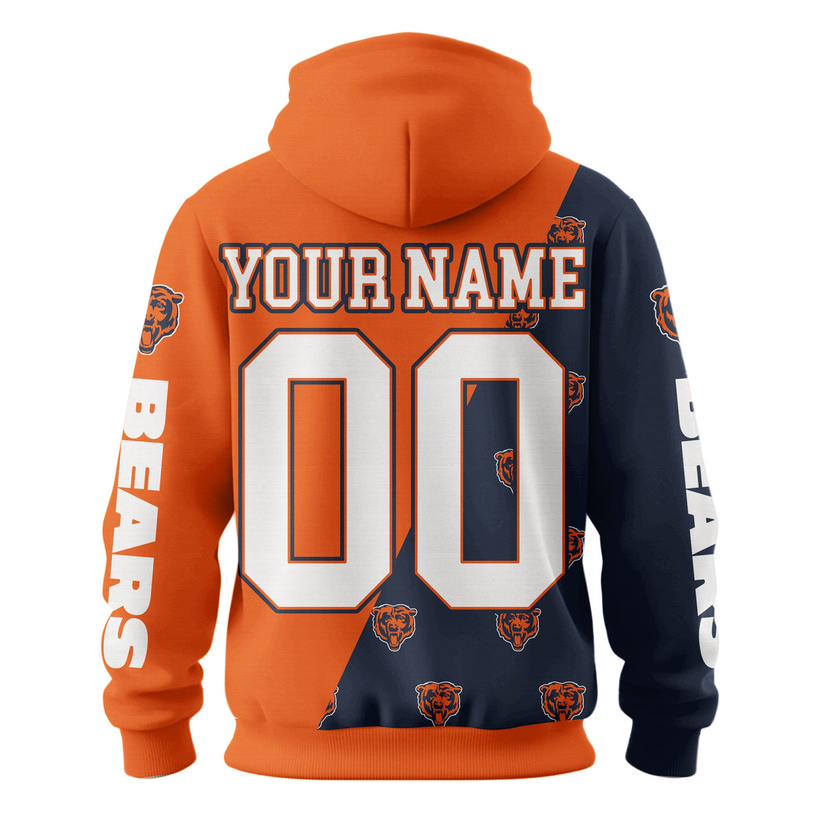 Chicago Bears Premium True Fan Spirit Custom Football Hoodie