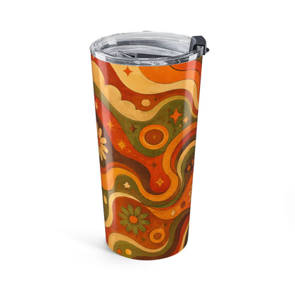 Retro 70s Psychedelic Waves 20oz Tumbler