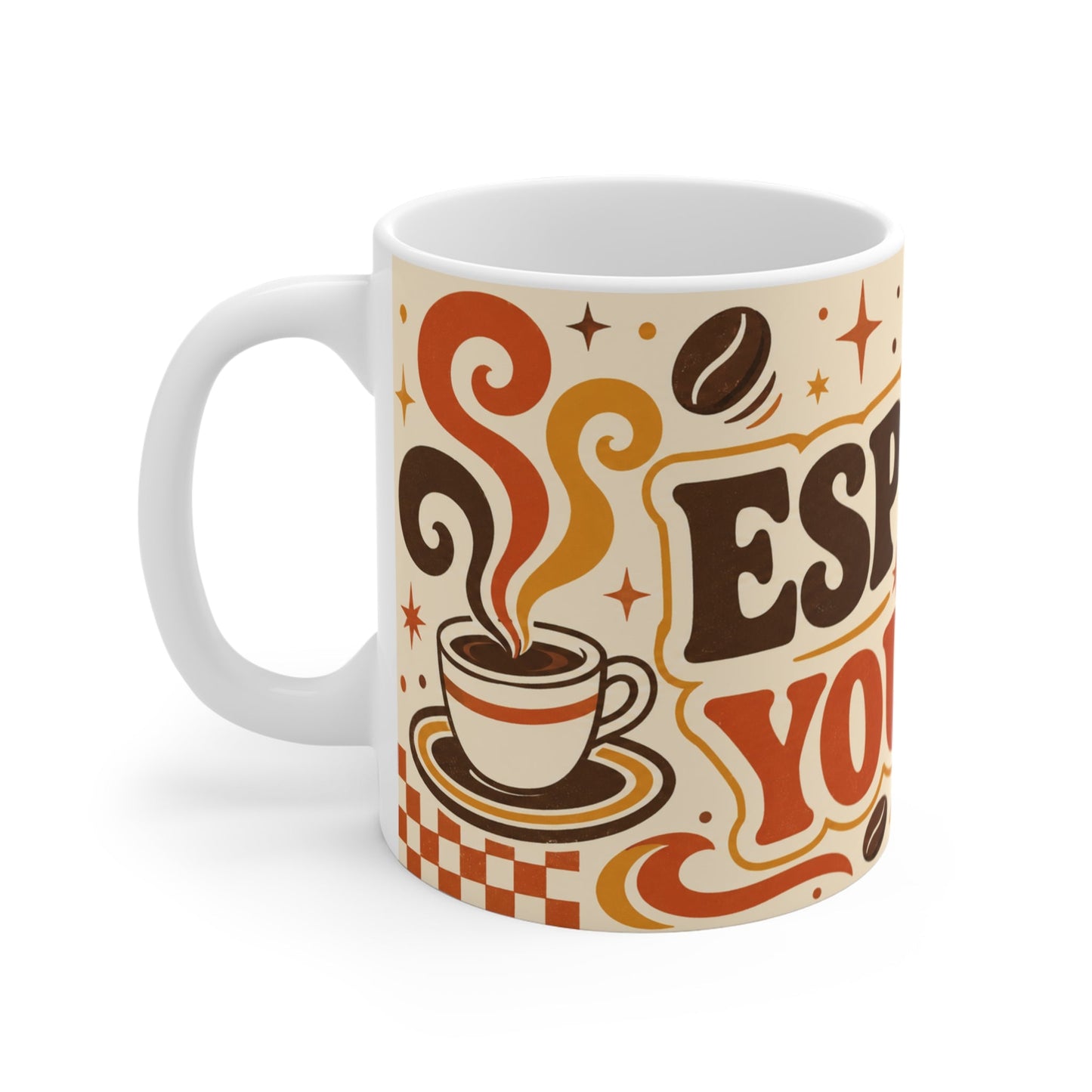 Espresso Yourself – Funny Coffee Mug, 11oz Ceramic Mug