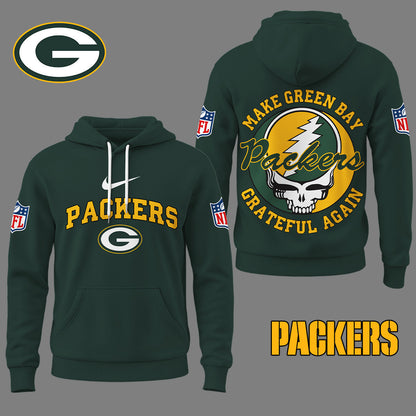 Green Bay Packers | Premium Grateful Again Hoodie Ny