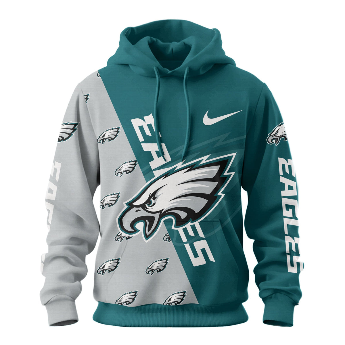Philadelphia Eagles Premium True Fan Spirit Custom Football Hoodie