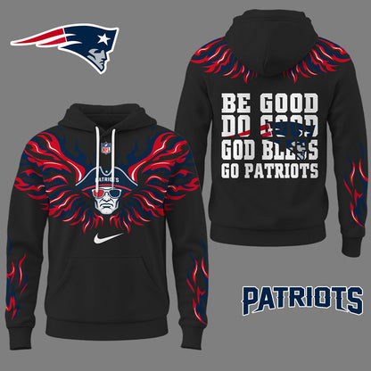 New England Patriots Premium Fire Wings 3d Hoodie Ny