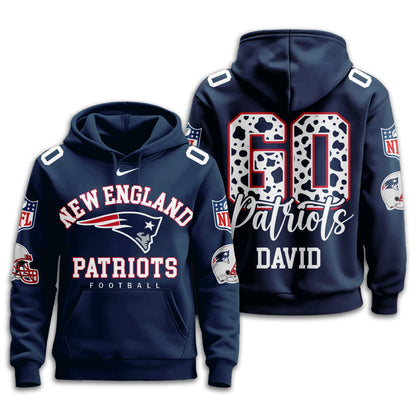 New England Patriots Premium Custom Game Day Hoodie Td