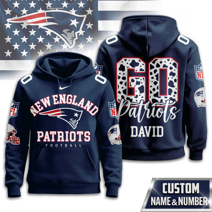 New England Patriots Premium Custom Game Day Hoodie Td