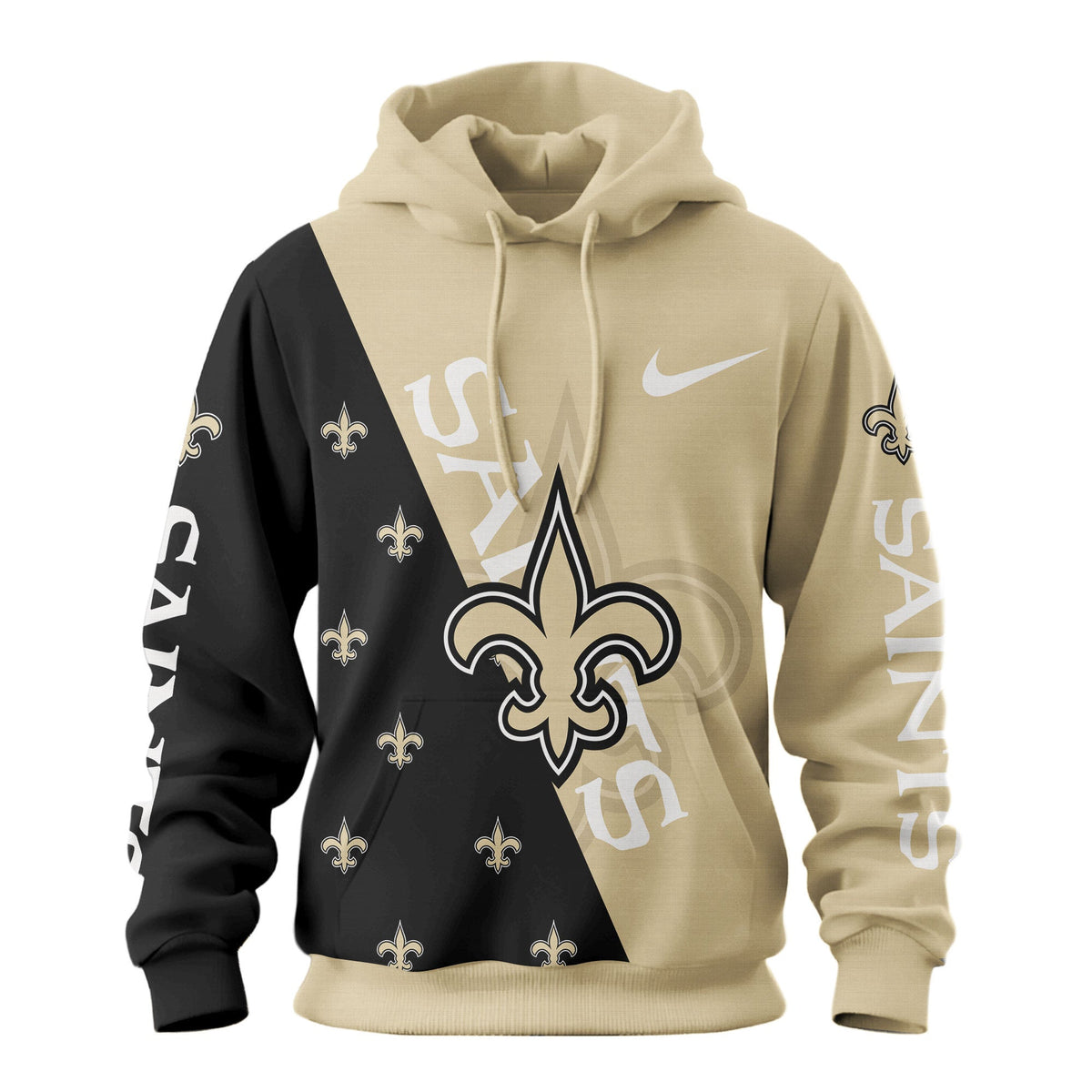 New Orleans Saints Premium True Fan Spirit Custom Football Hoodie