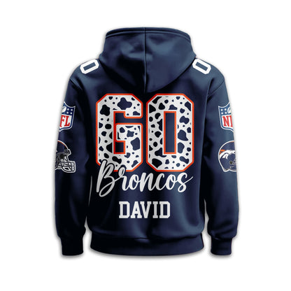 Denver Broncos Premium Custom Game Day Hoodie Td