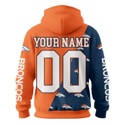 Denver Broncos Premium True Fan Spirit Custom Football Hoodie