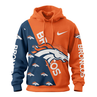 Denver Broncos Premium True Fan Spirit Custom Football Hoodie