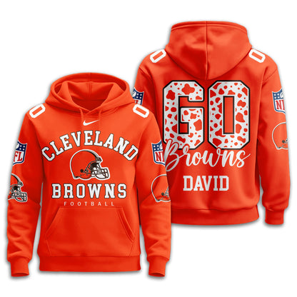 Cleveland Browns Premium Custom Game Day Hoodie Td