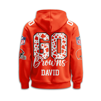 Cleveland Browns Premium Custom Game Day Hoodie Td
