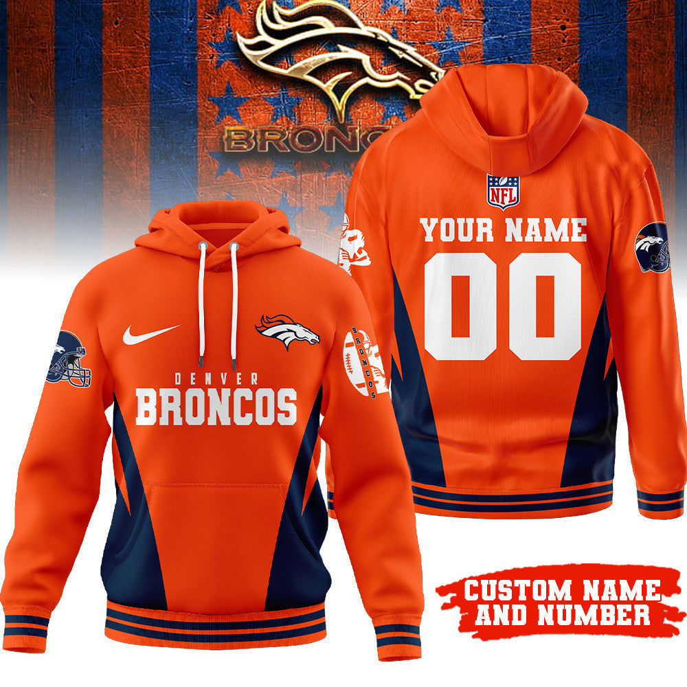 Denver Broncos | Premium Personalized Fan Hoodie Td