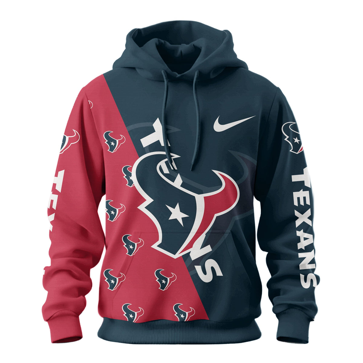 Houston Texans Premium True Fan Spirit Custom Football Hoodie