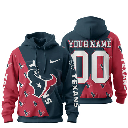 Houston Texans Premium True Fan Spirit Custom Football Hoodie