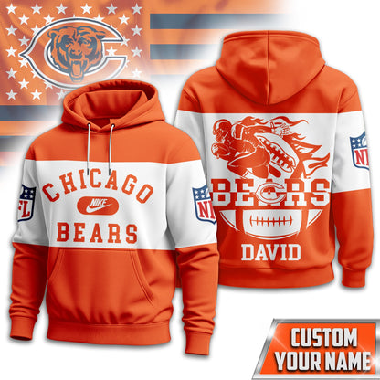Chicago Bears | Premium Touchdown Spirit Personalized Hoodie Td