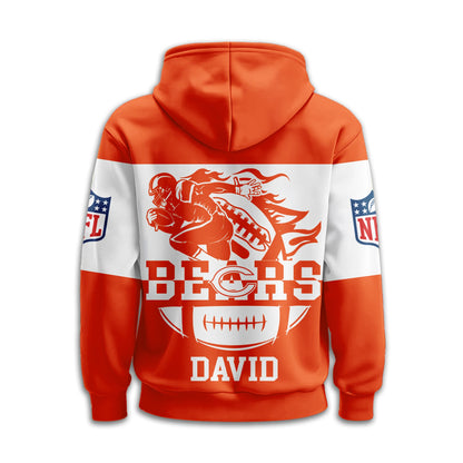 Chicago Bears | Premium Touchdown Spirit Personalized Hoodie Td