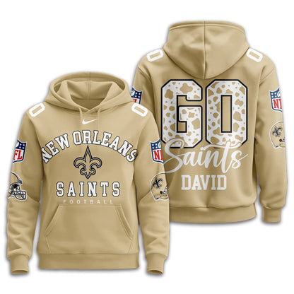 New Orleans Saints Premium Custom Game Day Hoodie Td