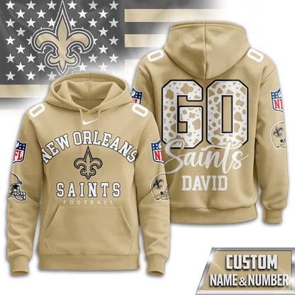 New Orleans Saints Premium Custom Game Day Hoodie Td