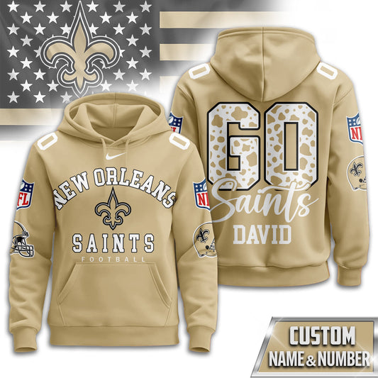 New Orleans Saints Premium Custom Game Day Hoodie Td