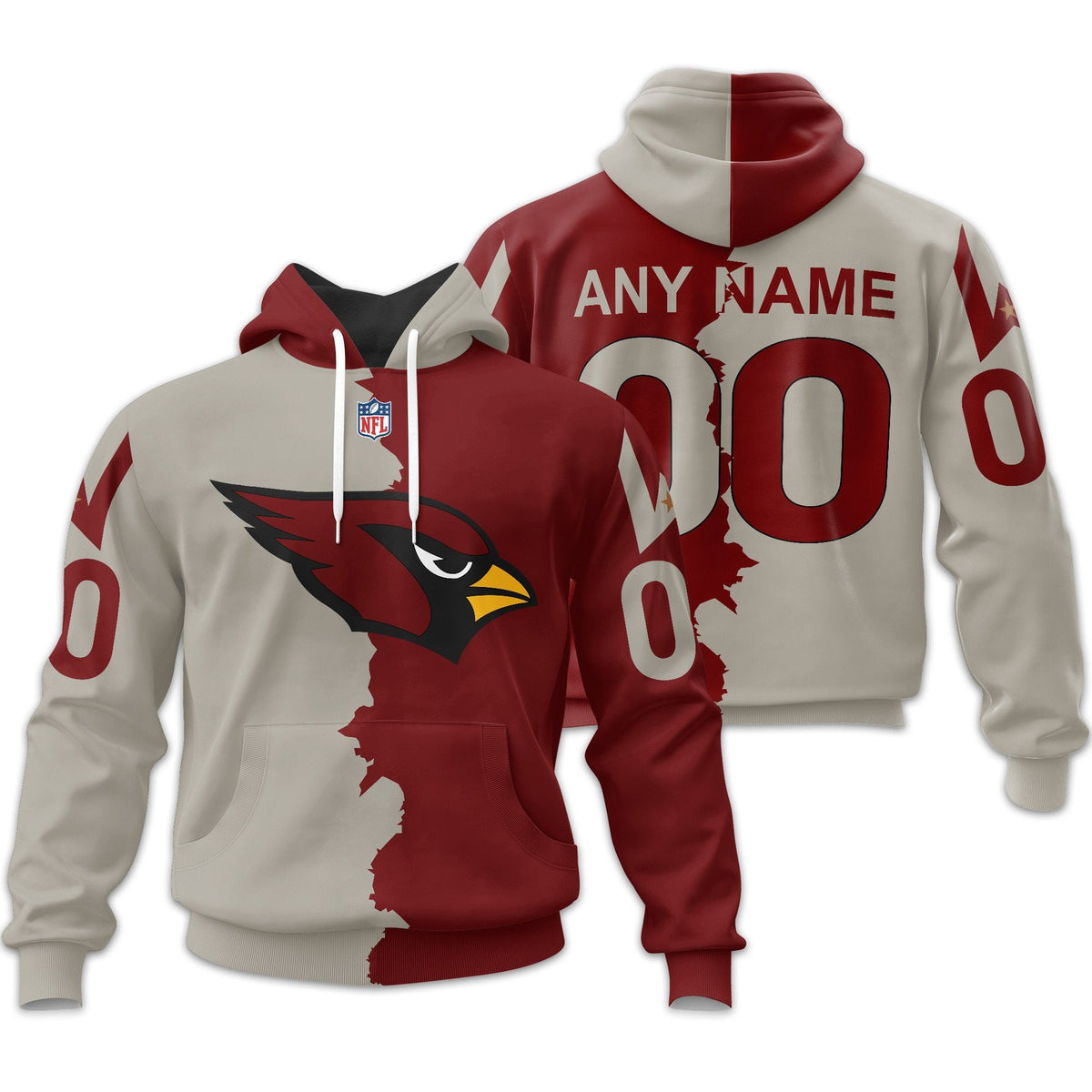 Arizona Cardinals | Premium Home Mix Away Hoodie Td