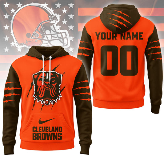 Cleveland Browns | Premium Nfl Fan Pride Claw Hoodie Ny