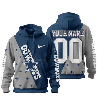 Dallas Cowboys Premium True Fan Spirit Custom Football Hoodie