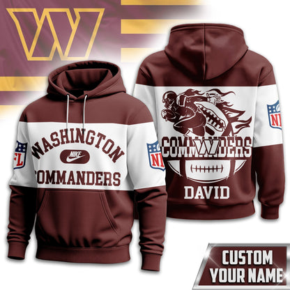 Washington Commanders | Premium Touchdown Spirit Personalized Hoodie Td