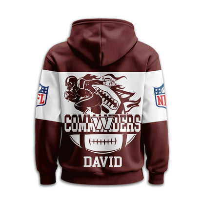 Washington Commanders | Premium Touchdown Spirit Personalized Hoodie Td