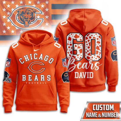 Chicago Bears Premium Custom Game Day Hoodie Td