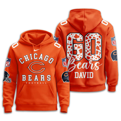 Chicago Bears Premium Custom Game Day Hoodie Td