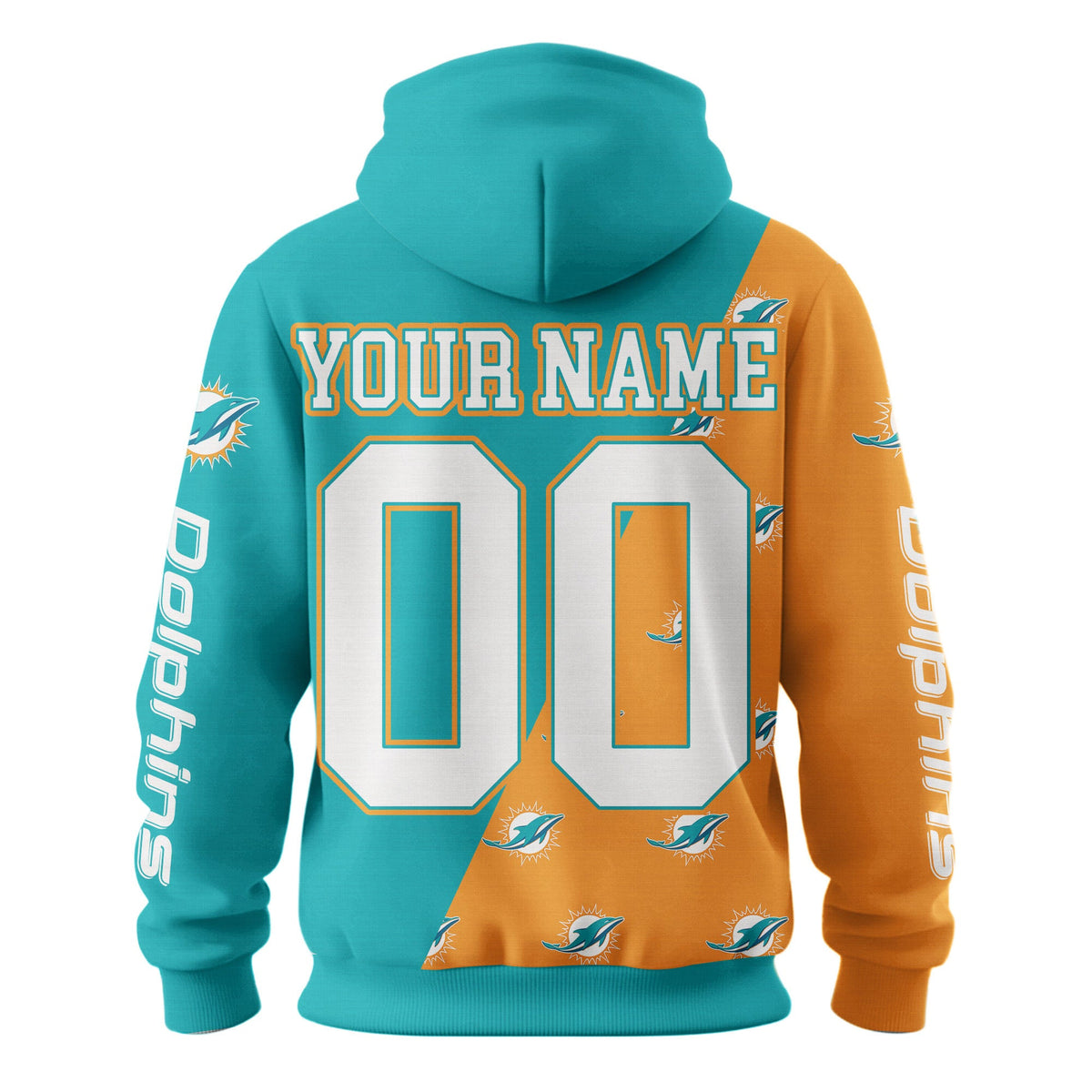 Miami Dolphins Premium True Fan Spirit Custom Football Hoodie
