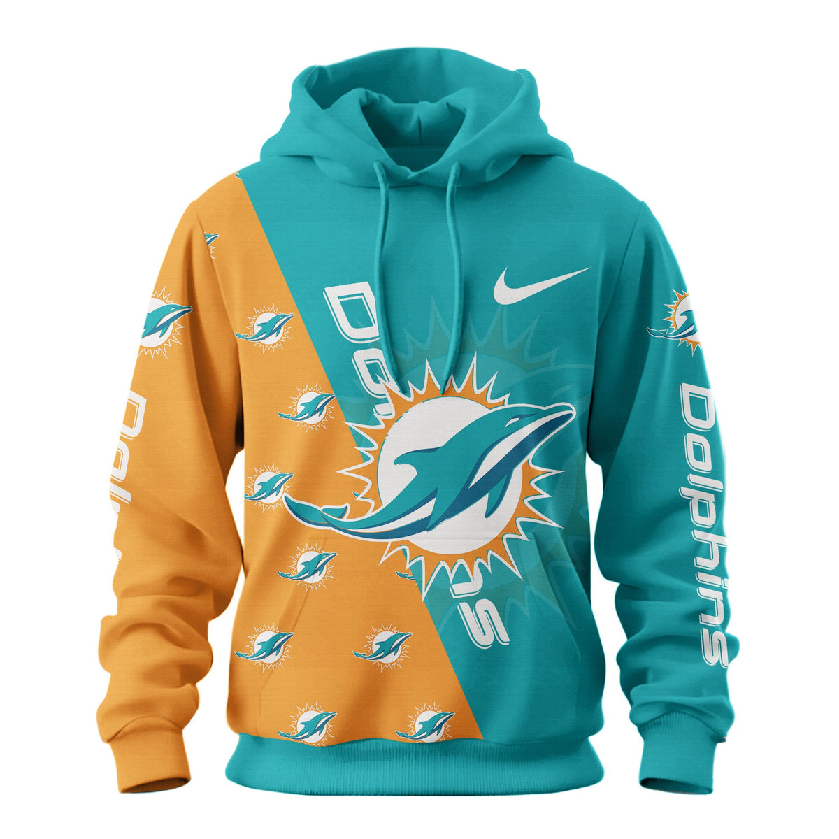 Miami Dolphins Premium True Fan Spirit Custom Football Hoodie