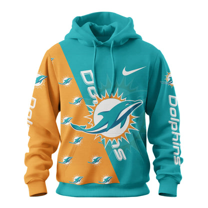 Miami Dolphins Premium True Fan Spirit Custom Football Hoodie