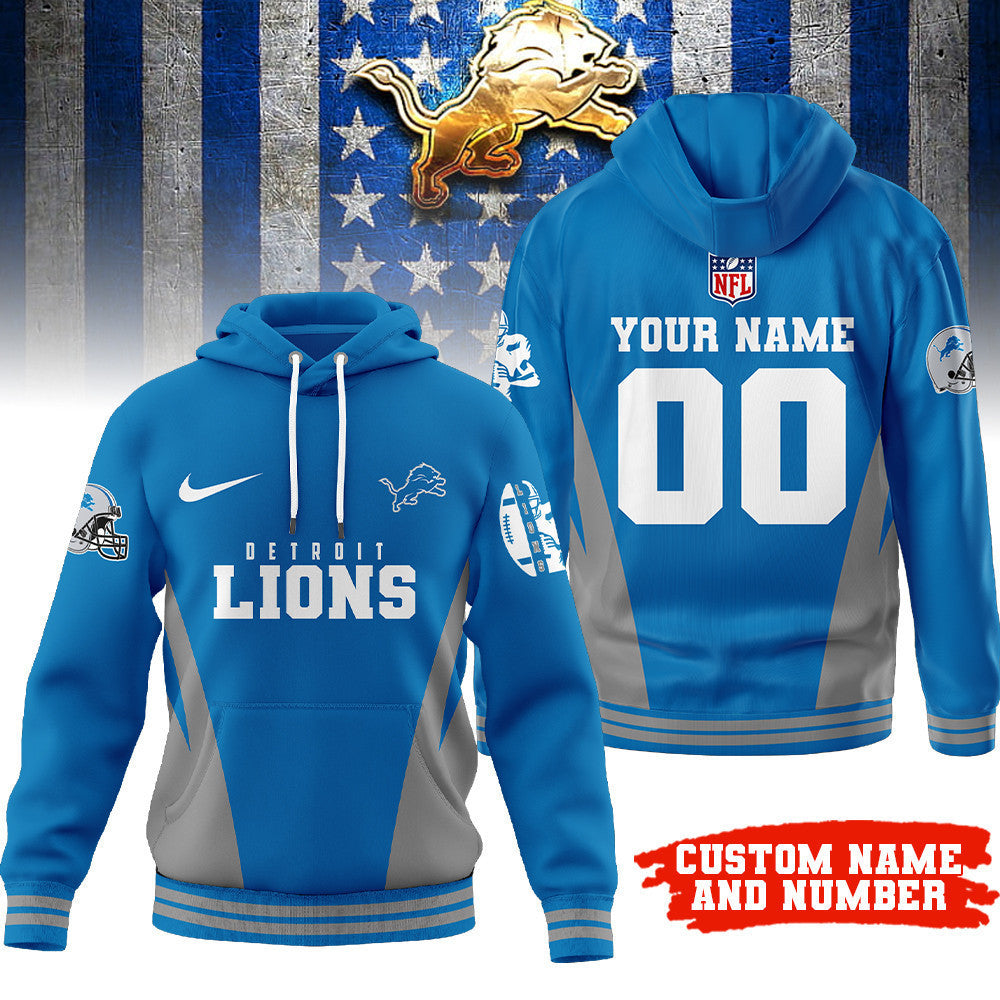 Detroit Lions | Premium Personalized Fan Hoodie Td