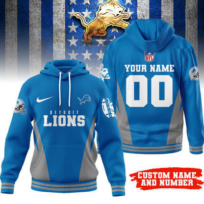 Detroit Lions | Premium Personalized Fan Hoodie Td