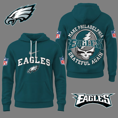 Philadelphia Eagles | Premium Grateful Again Hoodie Ny