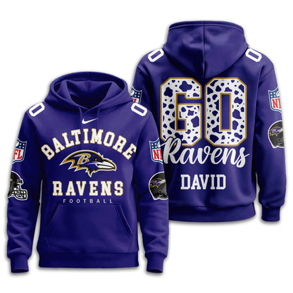 Baltimore Ravens Premium Custom Game Day Hoodie Td