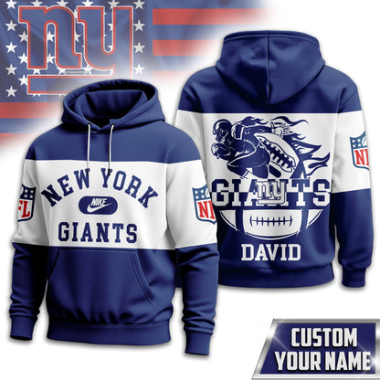 New York Giants | Premium Touchdown Spirit Personalized Hoodie Td