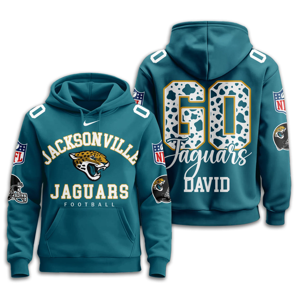 Jacksonville Jaguars Premium Custom Game Day Hoodie Td