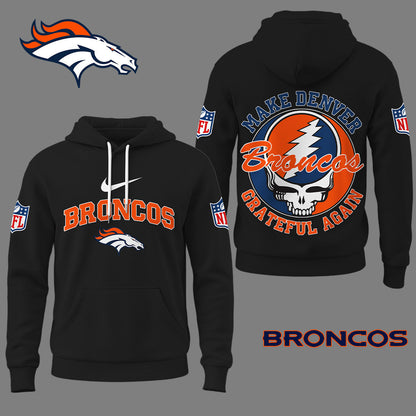Denver Broncos | Premium Grateful Again Hoodie Ny