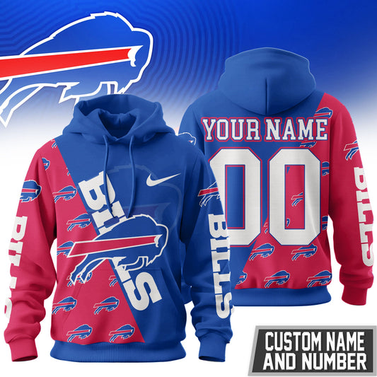 Buffalo Bills Premium True Fan Spirit Custom Football Hoodie