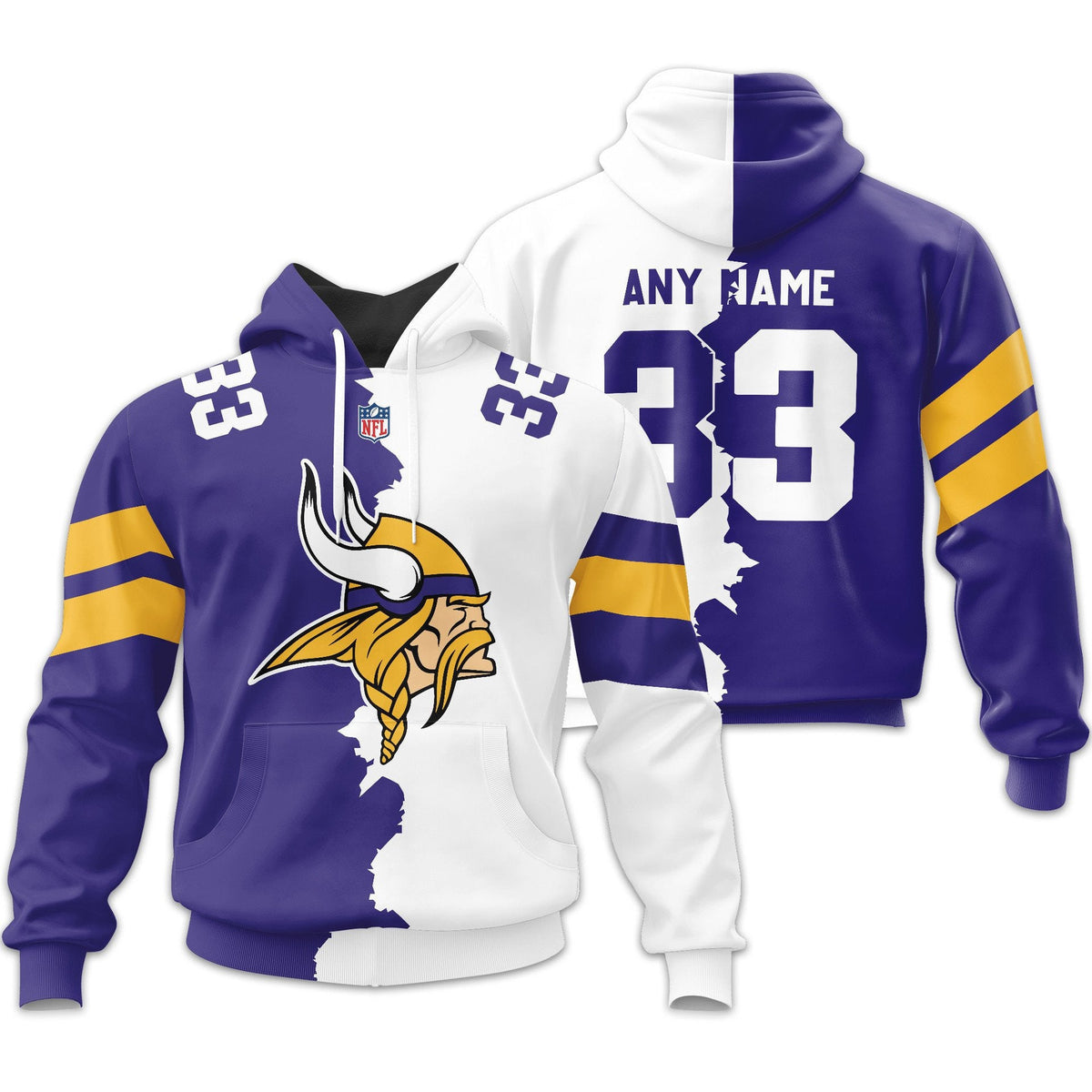 Minnesota Vikings | Premium Home Mix Away Hoodie Td