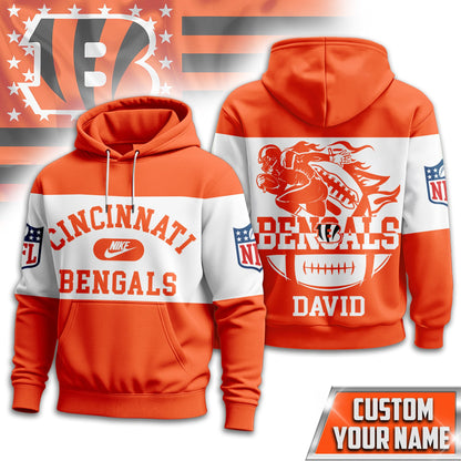 Cincinnati Bengals | Premium Touchdown Spirit Personalized Hoodie Td