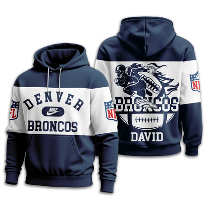Denver Broncos | Premium Touchdown Spirit Personalized Hoodie Td