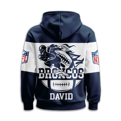 Denver Broncos | Premium Touchdown Spirit Personalized Hoodie Td