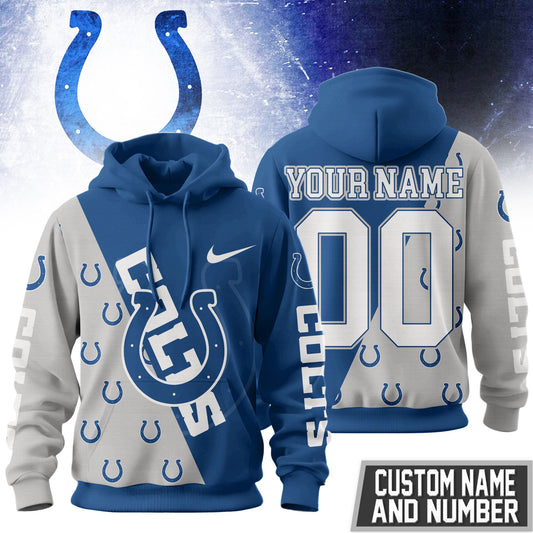 Indianapolis Colts Premium True Fan Spirit Custom Football Hoodie