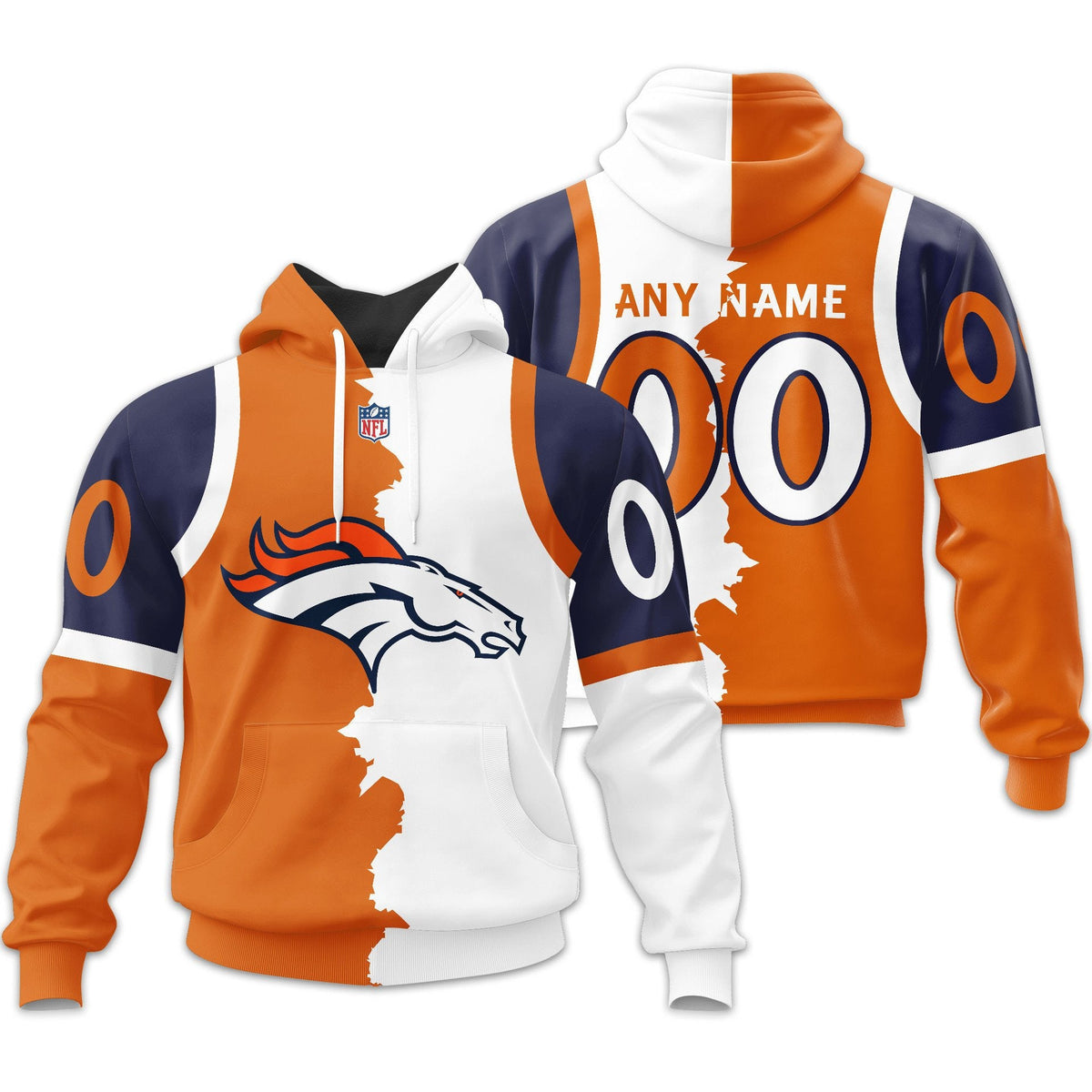 Denver Broncos | Premium Home Mix Away Hoodie Td