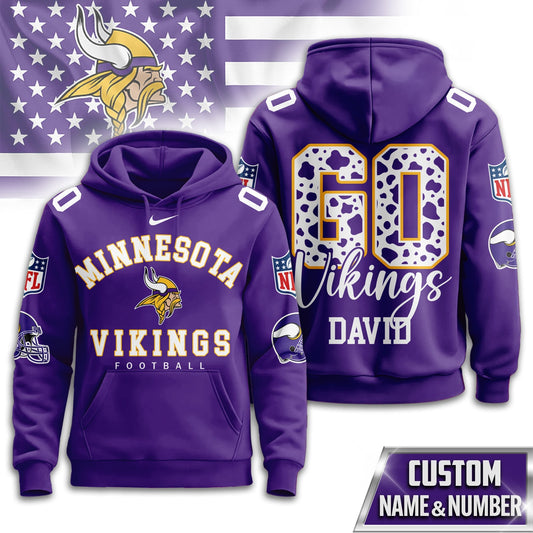 Minnesota Vikings Premium Custom Game Day Hoodie Td